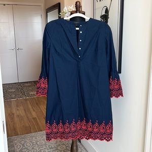 J. CREW:  Bell Sleeved Eyelet Dress